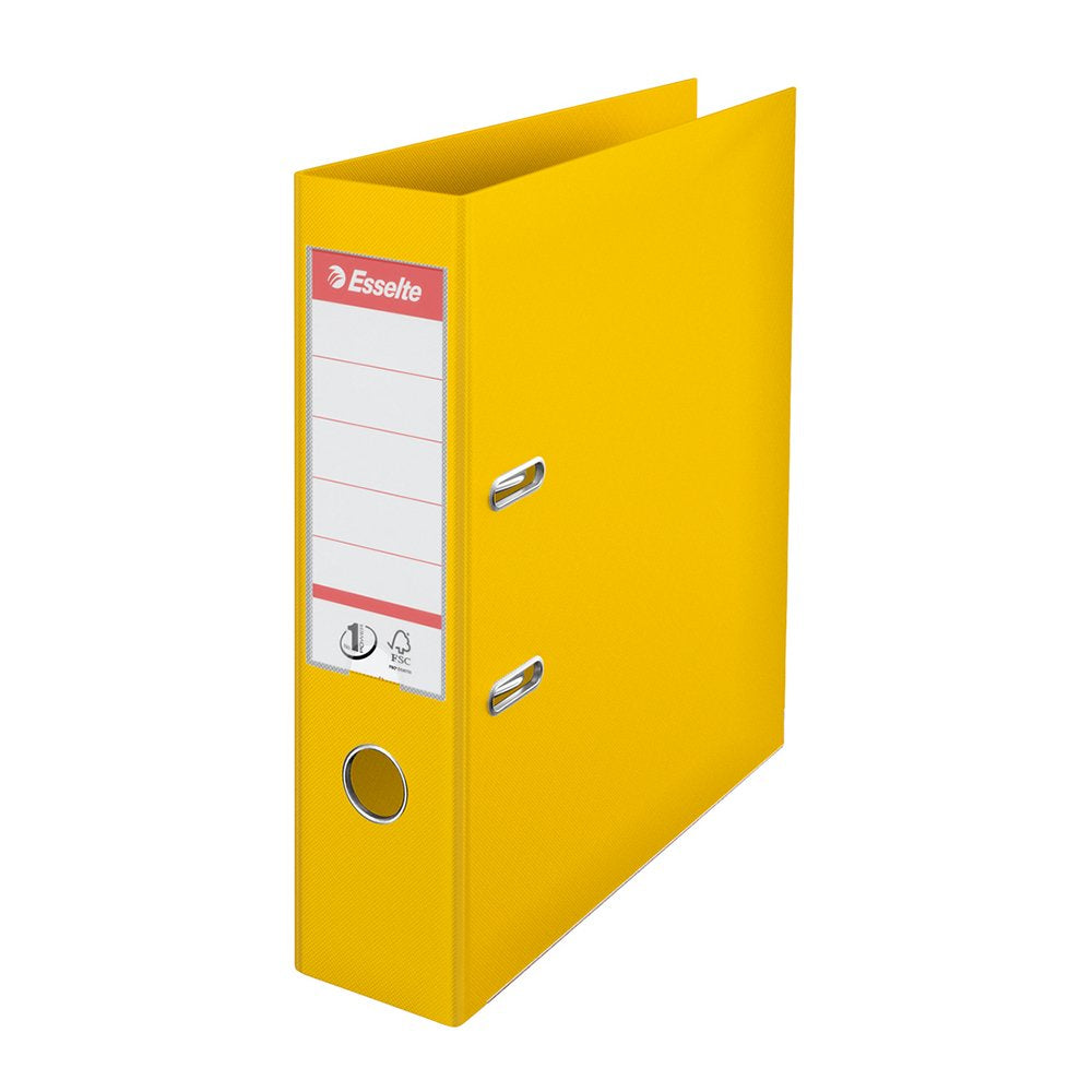 Biblioraft Esselte No.1 Power, PP/PP, A4, 75 mm, galben Biblioraft Esselte No.1 Power, PP/PP, A4, 75 mm, galben